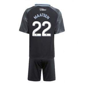 Fotbalové Dres Aston Villa Ian Maatsen #22 Dětské Venkovní Oblečení 2025-26 Krátký Rukáv (+ trenýrky)